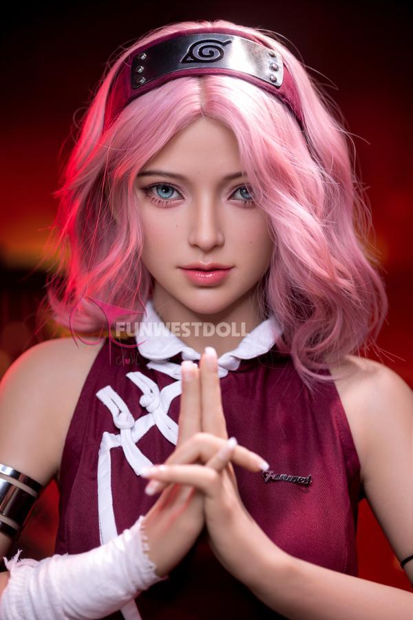 Japanische Rosa haar Naruto Sex Doll