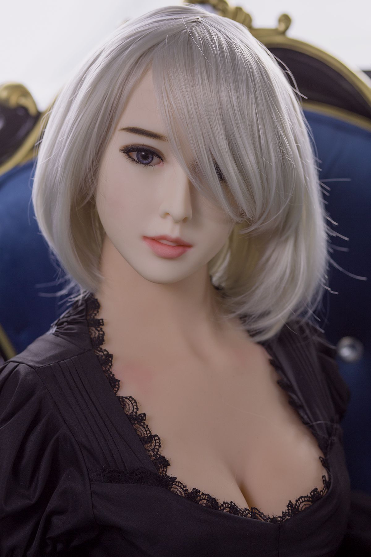 Silbergraue Haar Real dolls