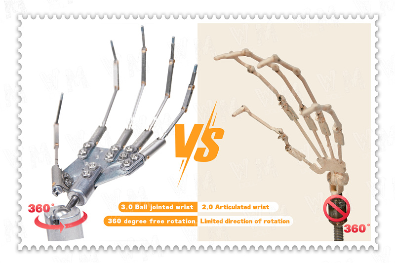 WM pupper 3.0 vs 2.0 hand Skelett