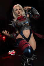 Dark Warrior Sexdoll mit Kampfoutfit