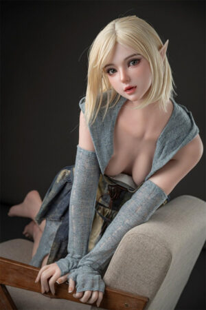 160 cm B-Cup JX Anime Silikonkopf Sex Doll Elara