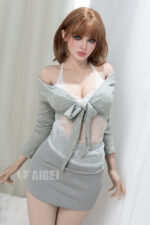 159 cm D-Cup Aibei TPE Sex Doll Maresa mit Spitze und Wickeltop