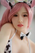 Real sexpuppe mit rosa Haaren