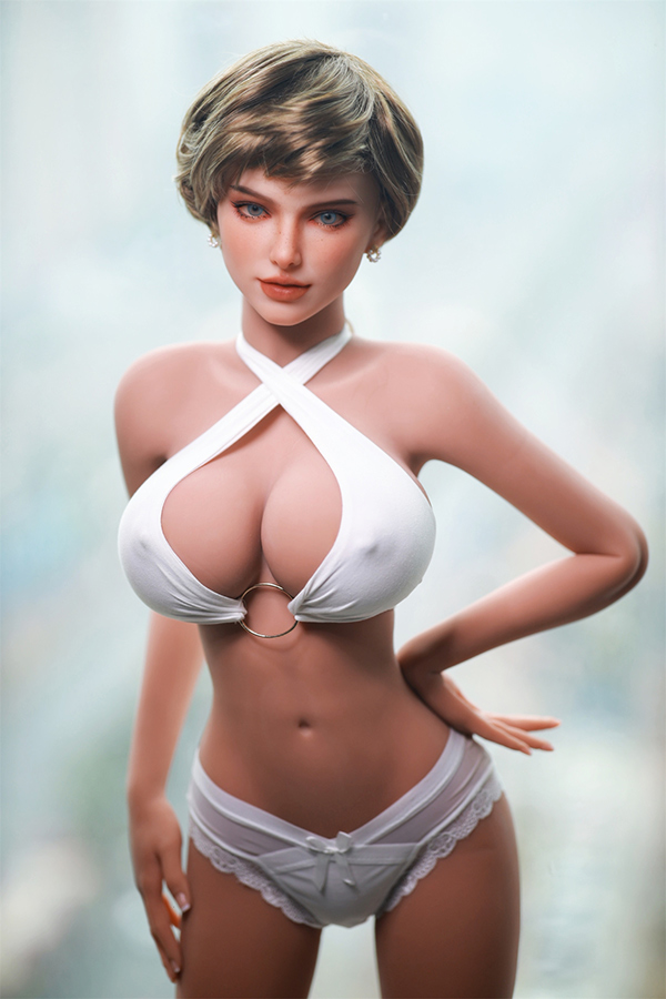 1 Premium Sex Dolls trägt weiße Modeunterwäsche