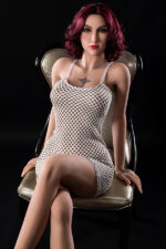 Sexy Doll im modische Mesh-Cut-Out-Strapskleid