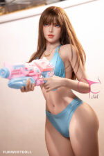 Verspielte Funwest Doll mit Wasserpistole