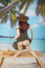 Langes braunes Haar sexpuppe