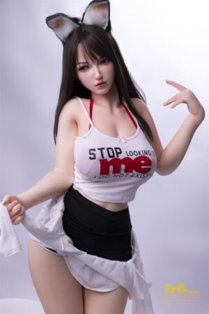 Sex Doll Masturbator mit Süße Katzenohr-Kopfschmuck