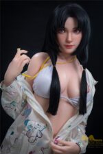 Realistic love doll im weißen Bikini