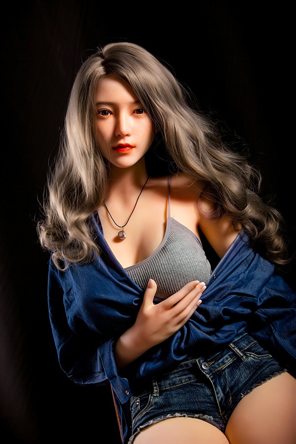 1 Modische lockige Real doll Puppe