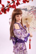liebes Dolls mit Weiche braune glattem Haar