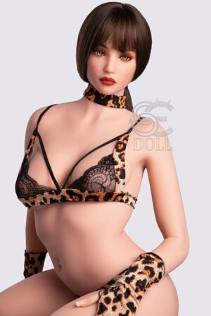 Liebespuppe sex im Leoparden-Dessous