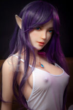 Real doll puppe zarten Saphirkette