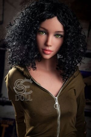 Fuck doll mit Explosive Schwarze Haar
