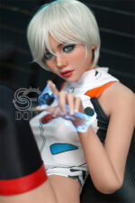 Blonde Sex Puppe zarte make-up