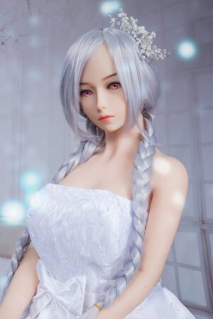 Reality Sex Doll mit silberne Pferdeschwanz