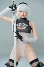 Silbernes Haar Samurai rraldoll