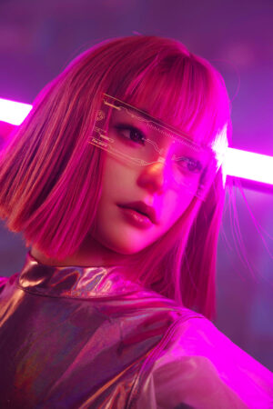 Echt Sex Doll Tragen AR-Brille